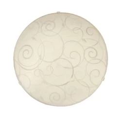Flushmount Ceiling Light With Scroll Swirl Design White - Simple Designs -Home Decoration Store GUEST 000e4ed8 ebe2 403b b376 7a5f7b7a3bc8