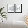 Fish Stripes By Jetty Home Set Of 2 Framed Diptych Wall Art Set - Americanflat