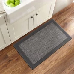 World Rug Gallery Textline Bordered Anti-Fatigue Standing Mat -Home Decoration Store GUEST 012d6ae6 5d17 4f47 890e 02ac34ad6328