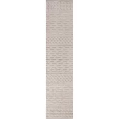 Xlendi High-Low Pile Moroccan Geometric Indoor/Outdoor Area Rug - JONATHAN Y