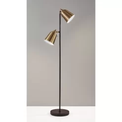 57.5" Malcolm Floor Lamp Black - Adesso