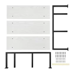 31.5" X 33.2" Modern 3 Tier Hanging Bracket Wall Shelve White Birch - Danya B. -Home Decoration Store GUEST 03c3576a c9cf 4e23 8f4d fbb0f42a7e69