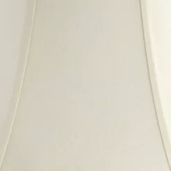 360 Lighting Vintage Chic Floor Lamp 60" Tall French Country Antique White Washed Cream Bell Shade For Living Room Reading Bedroom Office