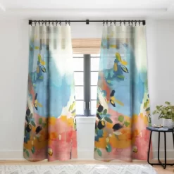Lunetricotee Garden With Sea View And Olive Tree Single Panel Sheer Window Curtain - Deny Designs -Home Decoration Store GUEST 05260c6c 6ca6 4258 ba1f 7b910811a55f