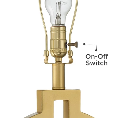 360 Lighting Lauren Modern Table Lamps Set Of 2 With Black Risers 28 1/2" Tall Gold USB Charging Port White Rectangular Shade For Bedroom Living Room 2 360 Lighting Lauren Modern Table Lamps Set Of 2 With Black Risers 28 1/2" Tall Gold USB Charging Port White Rectangular Shade For Bedroom Living Room - Image 2