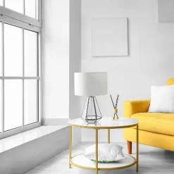 Transparent Triagonal Table Lamp Brass - Lalia Home -Home Decoration Store GUEST 061cb834 d899 40c4 bf7b 6c237add7618