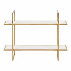 30" X 24" Leigh Wood And Metal Wall Shelf White - Kate & Laurel All Things Decor -Home Decoration Store GUEST 0646c427 44fa 41f8 b25e 02c2486cd441