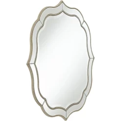 Noble Park Laureen Scalloped Round Vanity Wall Mirror Modern Beveled Glass Champagne Gold Beaded Frame 32" Wide For Bathroom Living Room Home Entryway 10 Noble Park Laureen Scalloped Round Vanity Wall Mirror Modern Beveled Glass Champagne Gold Beaded Frame 32" Wide For Bathroom Living Room Home Entryway -Home Decoration Store GUEST 066c5667 1b9e 4f69 98a6 095ee7cc63ad