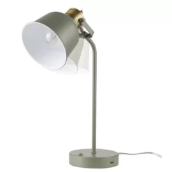 18" Dakota Table Lamp With USB Port Sage Green - Globe Electric -Home Decoration Store GUEST 07082d29 6604 4ce8 a0d9 de8c5c02308b