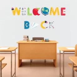 Big Dot Of Happiness Back To School - Peel And Stick First Day Of School Classroom Decorations Large Banner Wall Decals - Welcome Back