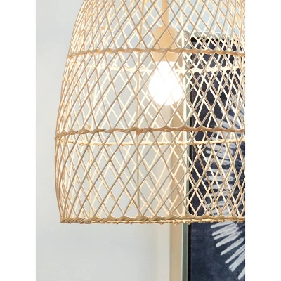 Calett Rattan Pendant Beige - Signature Design By Ashley 2 Calett Rattan Pendant Beige - Signature Design By Ashley - Image 2