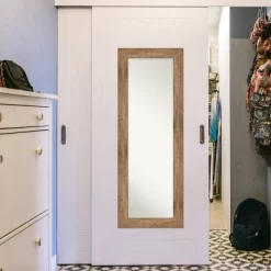 20" X 54" Non-Beveled Owl Brown Wood On The Door Mirror - Amanti Art -Home Decoration Store GUEST 079bd663 81fa 4365 ae12 6f9709c66d60