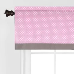 Bacati - Pin Dots Pink/Gray Window Valance -Home Decoration Store GUEST 096caf14 b3d8 4273 9e00 0d633a229cfa