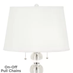 Vienna Full Spectrum Modern Table Lamp 26 1/2" High With USB Dimmer Stacked Crystal Spheres White Drum Shade For Bedroom Living Room Desk Bedside 10 Vienna Full Spectrum Modern Table Lamp 26 1/2" High With USB Dimmer Stacked Crystal Spheres White Drum Shade For Bedroom Living Room Desk Bedside -Home Decoration Store GUEST 09875143 5a66 417b b1e2 3540fa9daea6