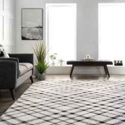NuLOOM Linda Machine Washable Plaid Area Rug -Home Decoration Store GUEST 0a489053 0ca7 4b9e 8f42 4036d5dc47bb