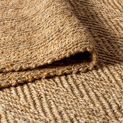 Espina Hand Woven Herringbone Chunky Jute Indoor Area Rug - JONATHAN Y 7 Espina Hand Woven Herringbone Chunky Jute Indoor Area Rug - JONATHAN Y - Image 7