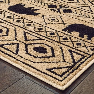 Weston Geometric Impressions Area Rug Ivory/Black - Captiv8e Designs 1 Weston Geometric Impressions Area Rug Ivory/Black - Captiv8e Designs
