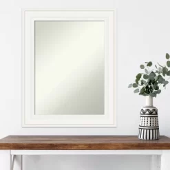 24" X 30" Non-Beveled Ridge White Wall Mirror - Amanti Art 13 24" X 30" Non-Beveled Ridge White Wall Mirror - Amanti Art -Home Decoration Store GUEST 0cf99e14 36bb 4709 8785 da667c3e1b38