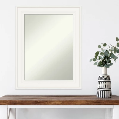24" X 30" Non-Beveled Ridge White Wall Mirror - Amanti Art 7 24" X 30" Non-Beveled Ridge White Wall Mirror - Amanti Art - Image 7