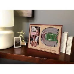 4" X 6" NCAA Mississippi State Bulldogs 3D StadiumViews Picture Frame
