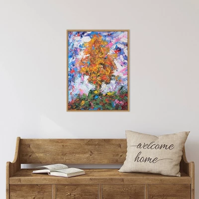 18" X 24" Tree II By Joseph Marshal Foster Framed Canvas Wall Art Orange - Amanti Art 4 18" X 24" Tree II By Joseph Marshal Foster Framed Canvas Wall Art Orange - Amanti Art - Image 4