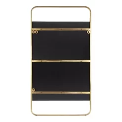 20" X 36" Nobles Radius Corner Framed Decorative Wall Mirror Gold - Kate & Laurel All Things Decor -Home Decoration Store GUEST 0e545769 bffa 4cb5 8f0d 30981c3c6d7c