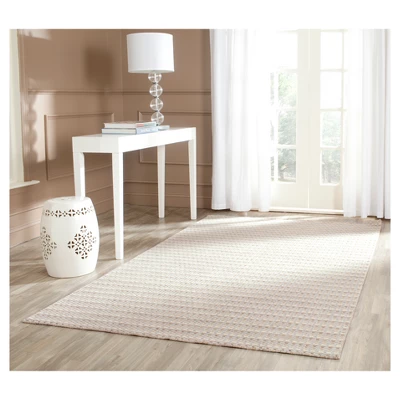 Beige Stripe Loomed Accent Rug 4'x6' - Safavieh 1 Beige Stripe Loomed Accent Rug 4'x6' - Safavieh