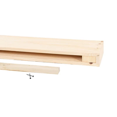 Modern Ember Vara Wood Mantel Shelf - Features Knots And Natural Distresssing 7 Modern Ember Vara Wood Mantel Shelf - Features Knots And Natural Distresssing - Image 7