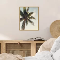 16" X 20" Coconut Palm By Olivia Joy Framed Canvas Wall Art - Amanti Art -Home Decoration Store GUEST 0f9090d0 348c 4011 8d46 2653c8d608d4