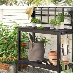 16oz Canvas Gardening Bin Gray - Smith & Hawken™