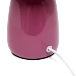 10.04" Traditional Ceramic Thimble Base Bedside Table Desk Lamp With Matching Fabric Shade Mauve - Simple Designs 12 10.04" Traditional Ceramic Thimble Base Bedside Table Desk Lamp With Matching Fabric Shade Mauve - Simple Designs -Home Decoration Store GUEST 114f50a4 6100 4605 b74a 4dfa6feebdbb