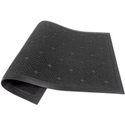 KAF Home Nested Angles Door Mat | 17 X 30 Inches, Durable Indoor Outdoor Entry Way Rug | Perfect For Mud-Rooms, High Traffic Areas, Garages, Storefronts, And Everyday Home Use