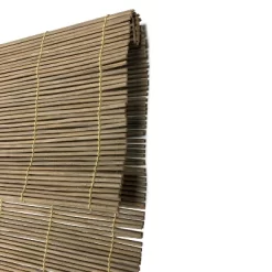 72" X 72" Outdoor Imperial Matchstick Rayon From Bamboo Cord-Free Natural Rollup Blinds Driftwood - Radiance
