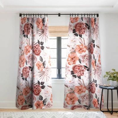 Marta Barragan Camarasa Terracotta Flowered Garden Single Panel Sheer Window Curtain - Deny Designs 6 Marta Barragan Camarasa Terracotta Flowered Garden Single Panel Sheer Window Curtain - Deny Designs - Image 6