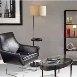 63.5" Oliver Charge Shelf Floor Lamp Black - Adesso -Home Decoration Store GUEST 13eb9b50 5ddb 441a bacd 50802fe6b67e