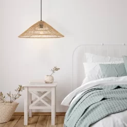 20.25" 1-Light Nova Farmhouse Coastal Rattan LED Pendant Brown - JONATHAN Y -Home Decoration Store GUEST 13fa8810 d694 4112 b3ca 59b4b9708c8e