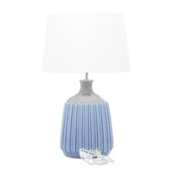 Coastal Ceramic Table Lamp Blue - Olivia & May 11 Coastal Ceramic Table Lamp Blue - Olivia & May -Home Decoration Store GUEST 1497ee06 bfed 4b53 b3c8 85c714327622