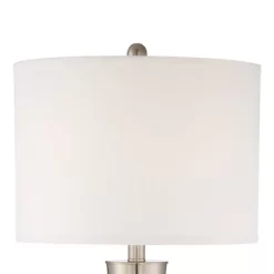 360 Lighting Geoff Modern Table Lamps 26" High Set Of 2 Brushed Nickel With USB Charging Port Table Top Dimmers White Drum Shade For Living Room Desk 9 360 Lighting Geoff Modern Table Lamps 26" High Set Of 2 Brushed Nickel With USB Charging Port Table Top Dimmers White Drum Shade For Living Room Desk -Home Decoration Store GUEST 14b66398 4922 4109 b0dd 9a7edd3f70d8