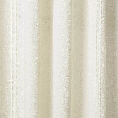 Tonal Texture Curtain Panel Sour Cream - Hearth & Hand™ With Magnolia 1 Tonal Texture Curtain Panel Sour Cream - Hearth & Hand™ With Magnolia