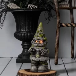 Ghoulish Garden Light Up Gnome Halloween Decorative Figurine - Hyde & EEK! Boutique™