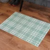 2'x3' ColorStar Hook Knit Door Mat Green - Bungalow Flooring