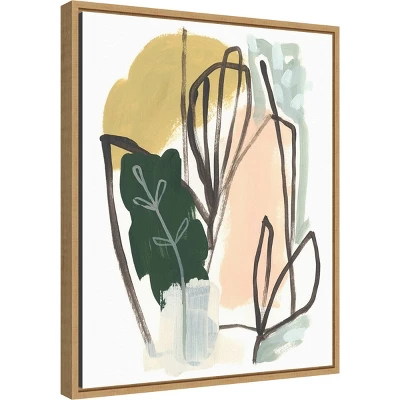 16" X 20" Tropical Abstract I By June Erica Vess Framed Canvas Wall Art - Amanti Art 1 16" X 20" Tropical Abstract I By June Erica Vess Framed Canvas Wall Art - Amanti Art