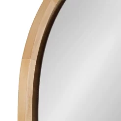 30" Evans Round Wall Mirror Natural - Kate & Laurel All Things Decor -Home Decoration Store GUEST 16875180 3655 4dc0 8838 a747b22ba3b3