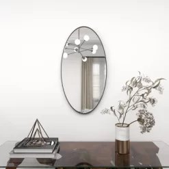 Wood Oval Wall Mirror – Olivia & May -Home Decoration Store GUEST 1797bc41 100c 4f62 8a0f 07cea23728bf