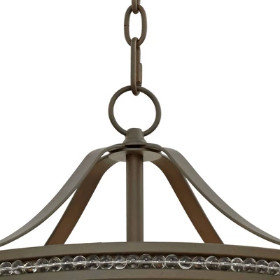 Vienna Full Spectrum Wohlfurst Bronze Pendant Chandelier 20 1/4" Wide Clear Crystal 5-Light Fixture For Dining Room House Foyer Kitchen Island Bedroom 3 Vienna Full Spectrum Wohlfurst Bronze Pendant Chandelier 20 1/4" Wide Clear Crystal 5-Light Fixture For Dining Room House Foyer Kitchen Island Bedroom - Image 3