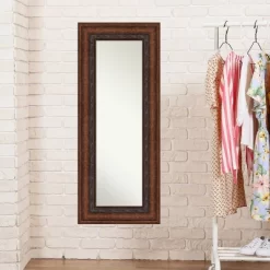 24" X 58" Non-Beveled Decorative Bronze Full Length On The Door Mirror - Amanti Art -Home Decoration Store GUEST 17fe86b9 e2b2 488c 8f60 7eea6eda8e29