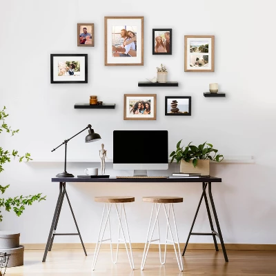 10pc Gallery Frame Box Set Rustic Brown/Black - Kate & Laurel All Things Decor 7 10pc Gallery Frame Box Set Rustic Brown/Black - Kate & Laurel All Things Decor - Image 7