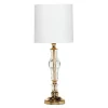 26" X 10" Glam Glass Table Lamp Gold - Olivia & May