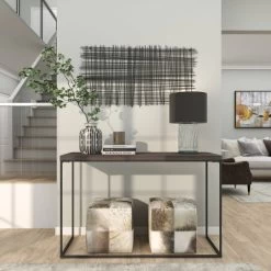 Metal Geometric Overlapping Lines Cross Hatch Wall Decor Black - Olivia & May -Home Decoration Store GUEST 19712401 dcd8 4a59 9d51 d59c827793f3