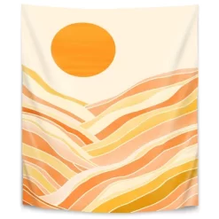 Golden Mountain Sunset By Modern Tropical Wall Tapestry -Home Decoration Store GUEST 19ac47b3 d236 456d 9511 c0a14bb0eecd